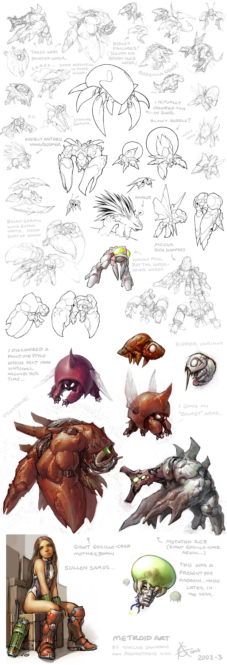 Metroid artwork, 2002 to 2003